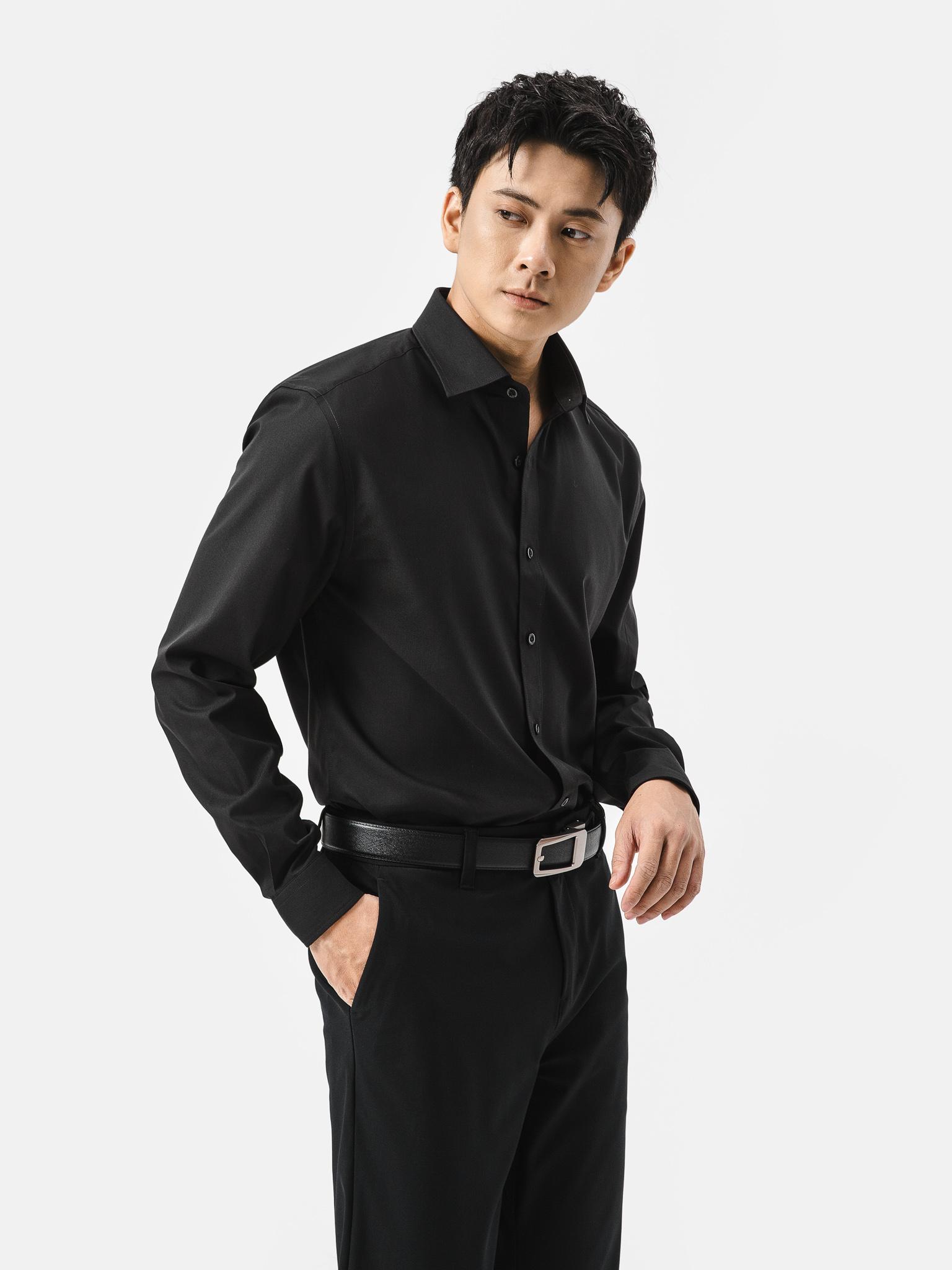 Áo sơ mi dài tay Modal Essential - Mặt sau