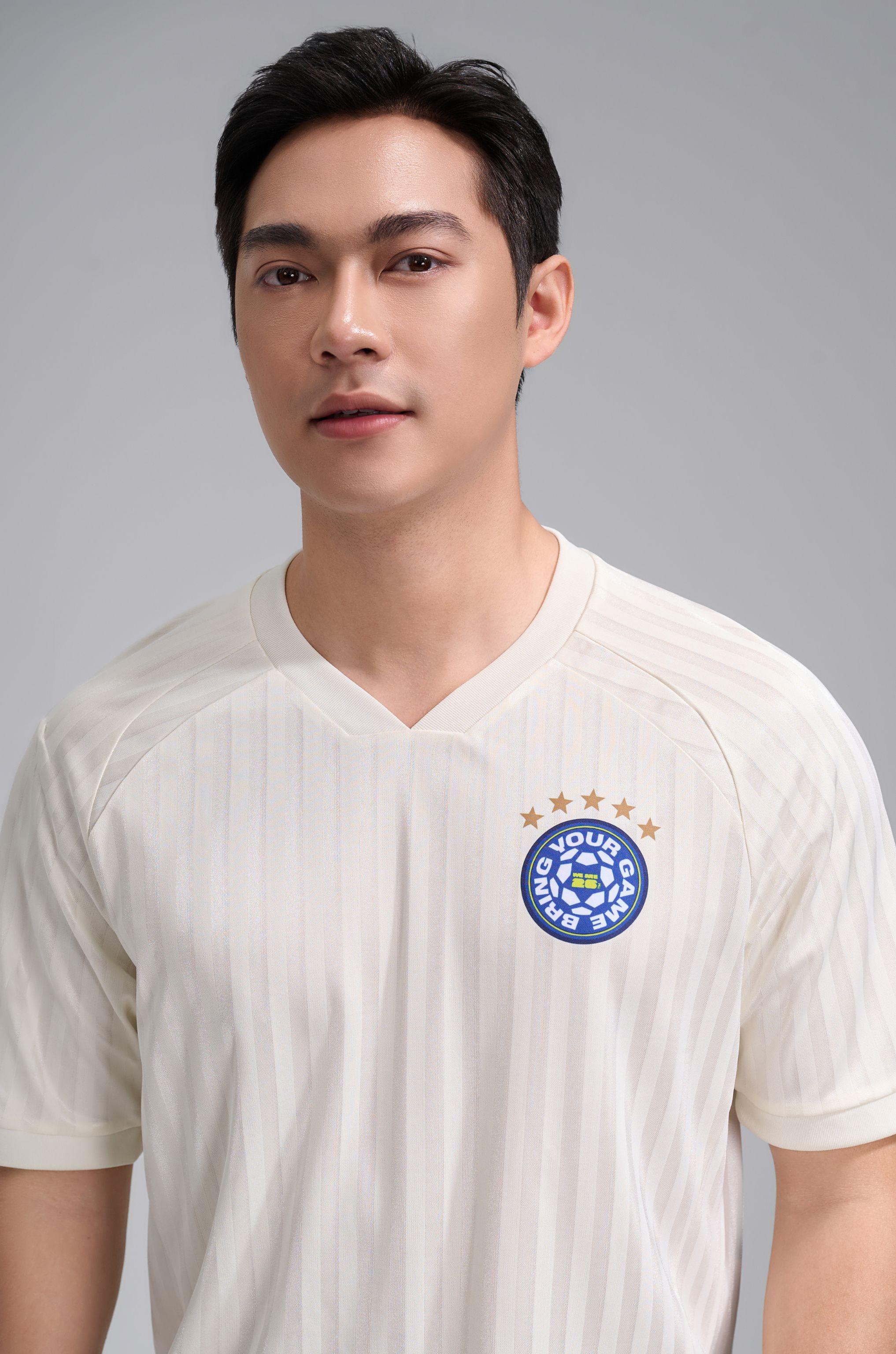 Áo thun cổ V Jacquard Exdry ProActive World Cup - 2