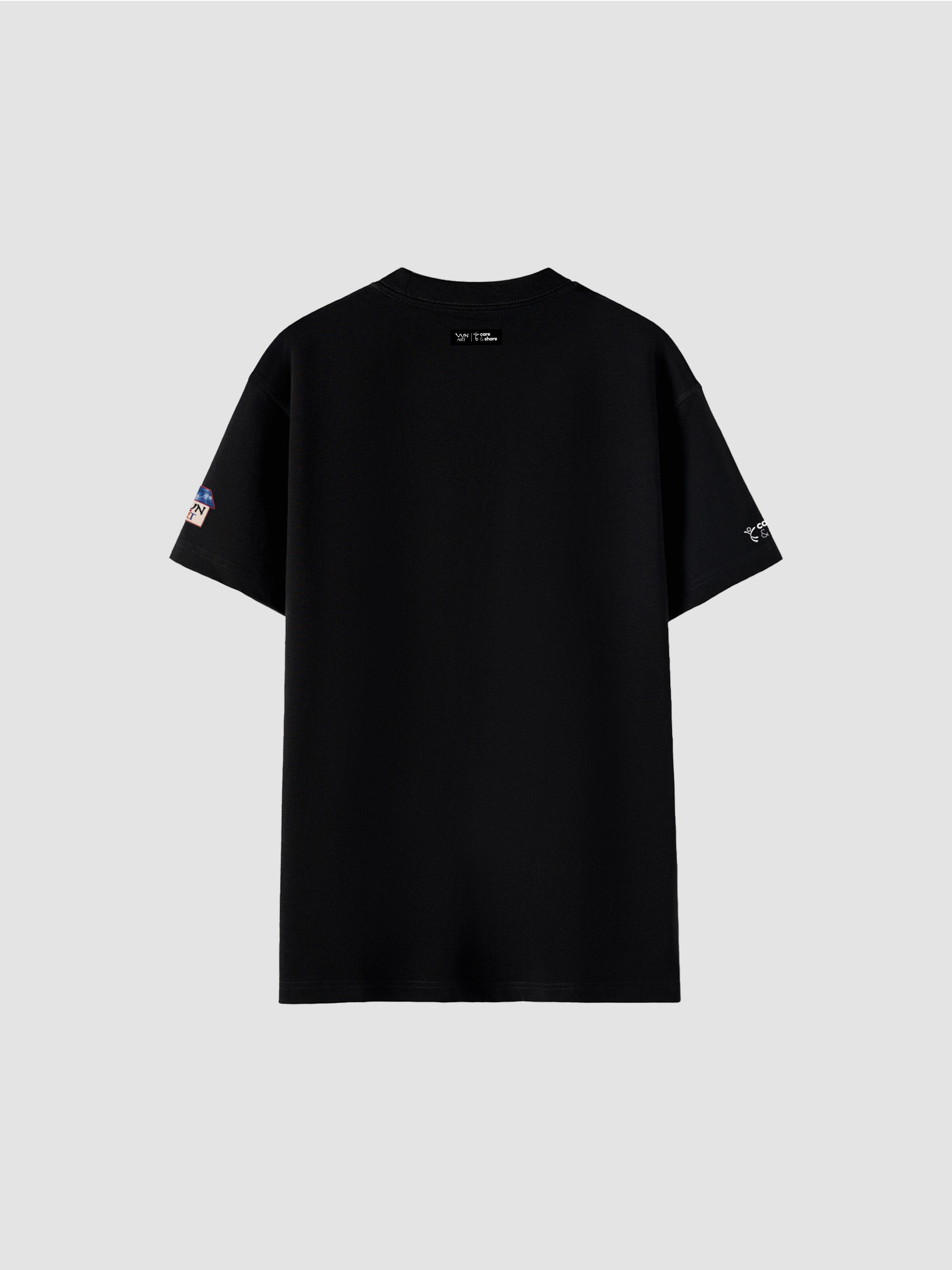 Áo thun Cotton Care & Share VỤN Art Yêu Thương Gom Nhặt Mỗi Ngày - Mặt sau
