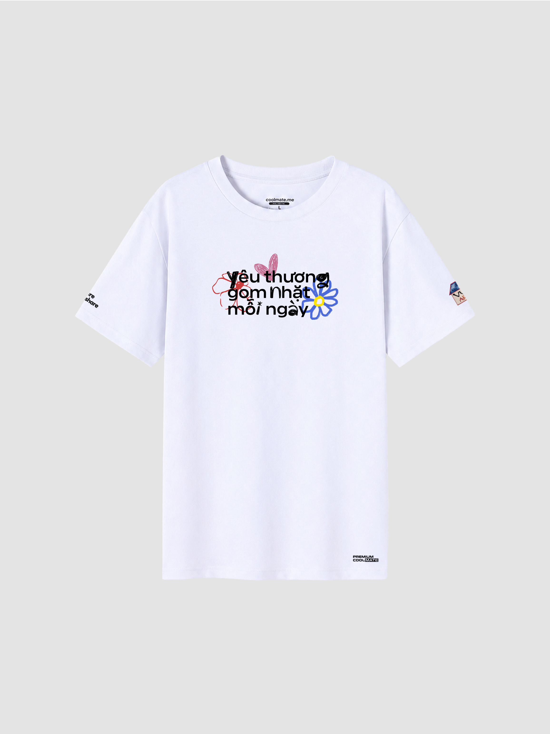 Áo thun Cotton Care & Share VỤN Art Yêu Thương Gom Nhặt Mỗi Ngày - 4