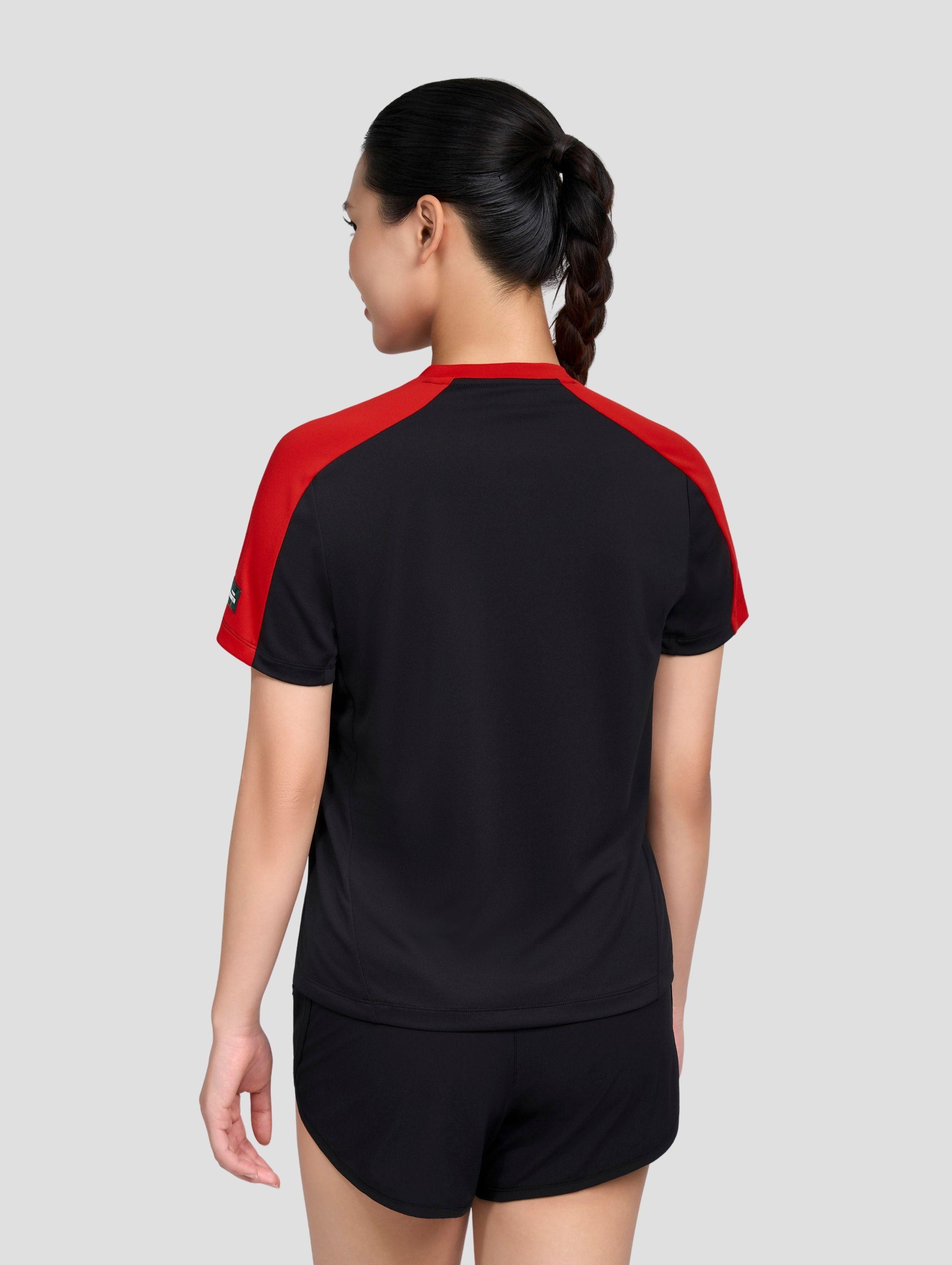 Tshirt cầu lông nữ Graphic Slash Smash Energy